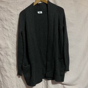 Old Navy Gray Knit Cardigan